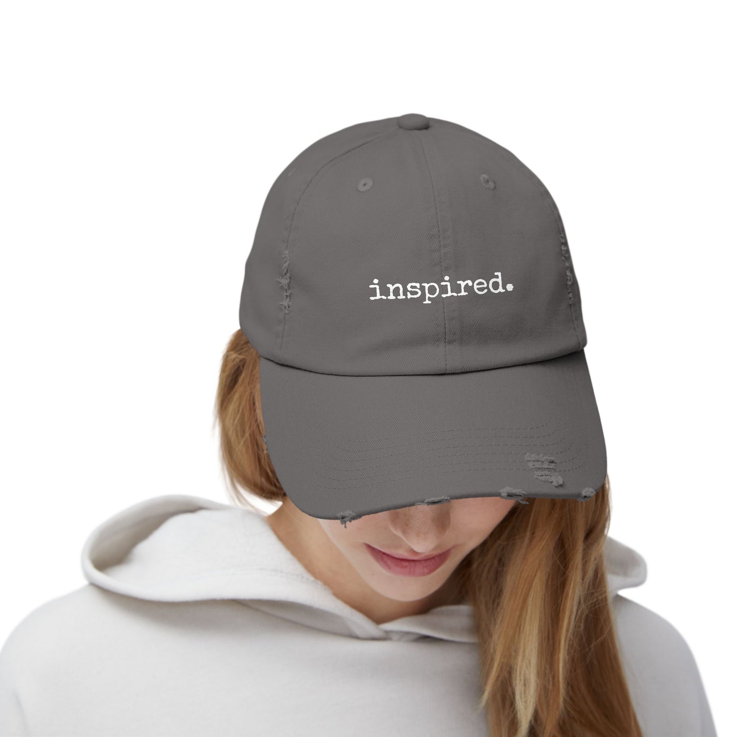 inspired. Distressed Cap