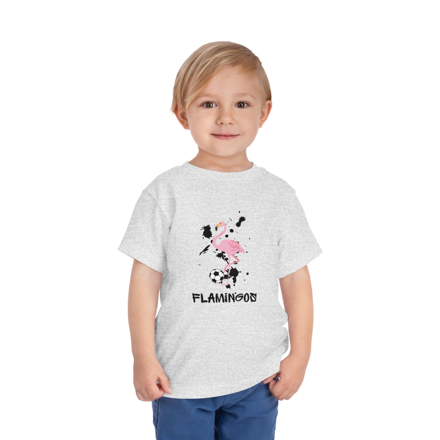 Toddler Flamingo Short Sleeve Tee