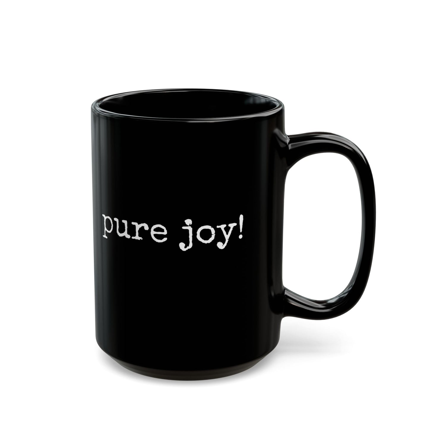 Pure Joy Black Coffee Mug