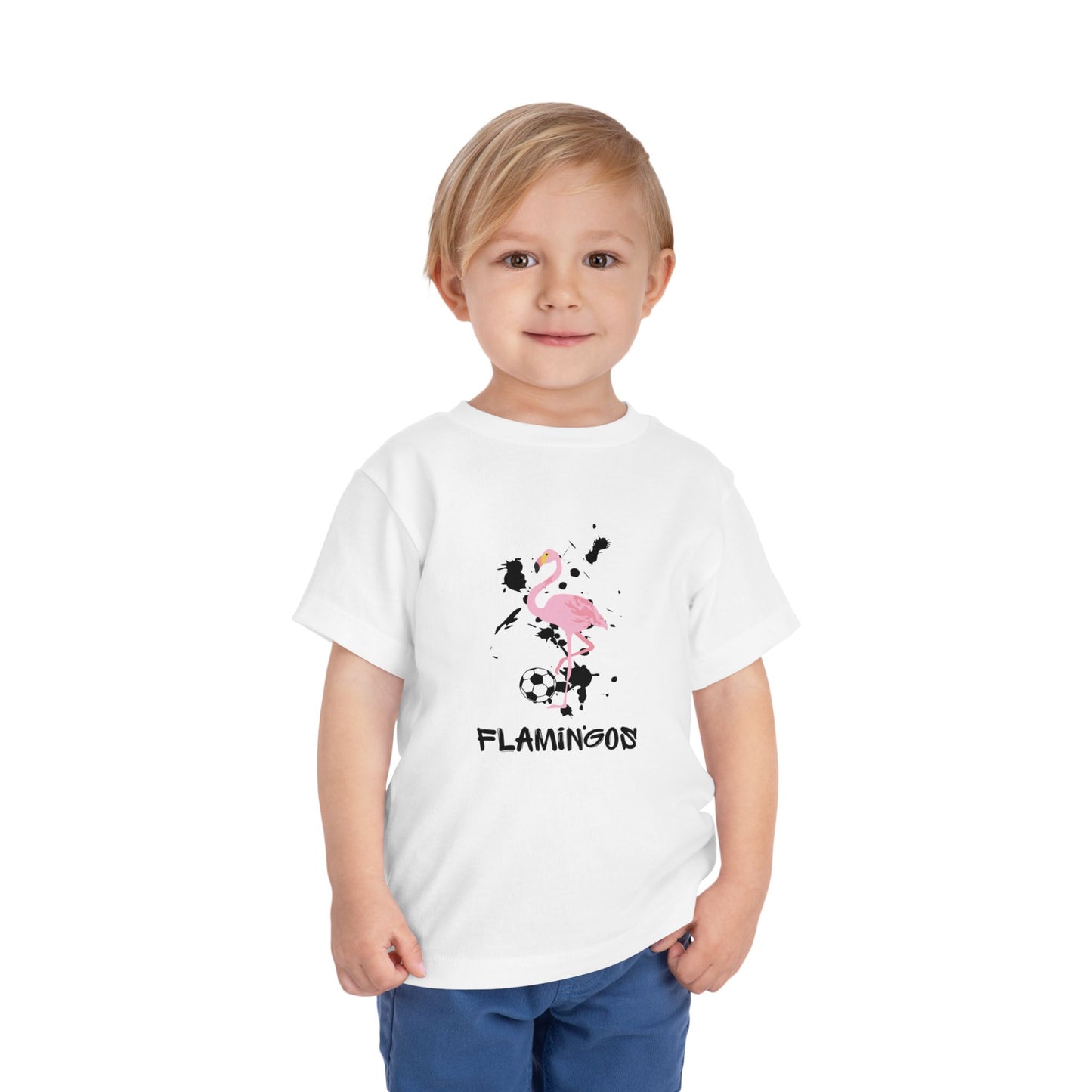 Toddler Flamingo Short Sleeve Tee