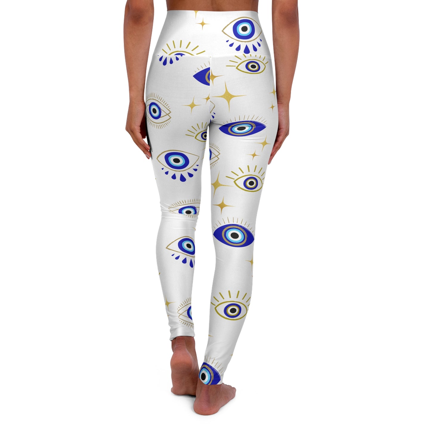 Evil Eye High Waisted Yoga Leggings (AOP)