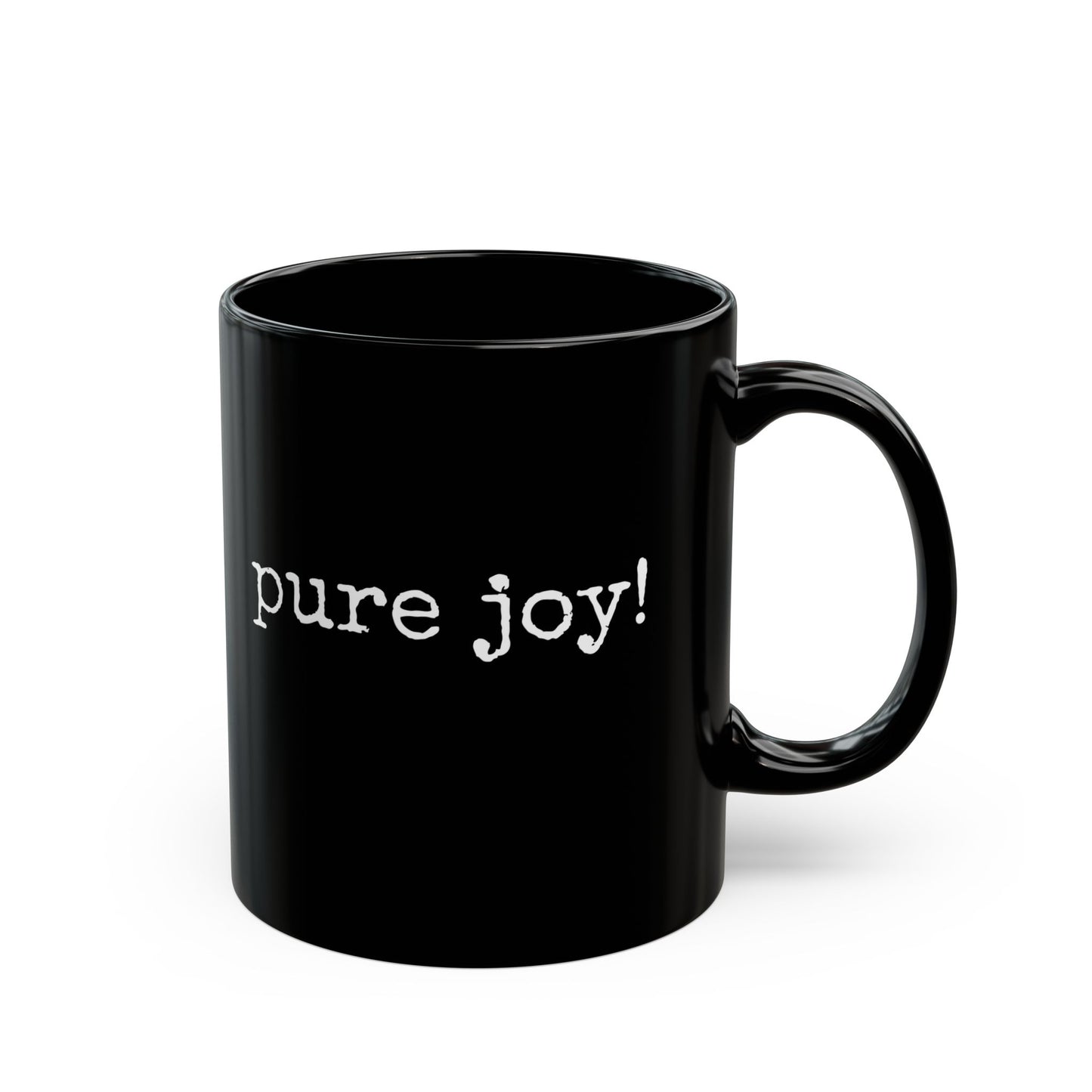 Pure Joy Black Coffee Mug