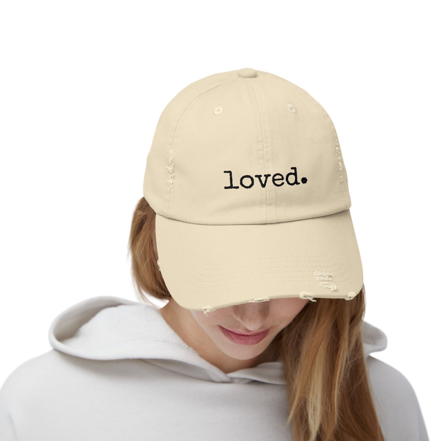 Loved. Distressed Hat