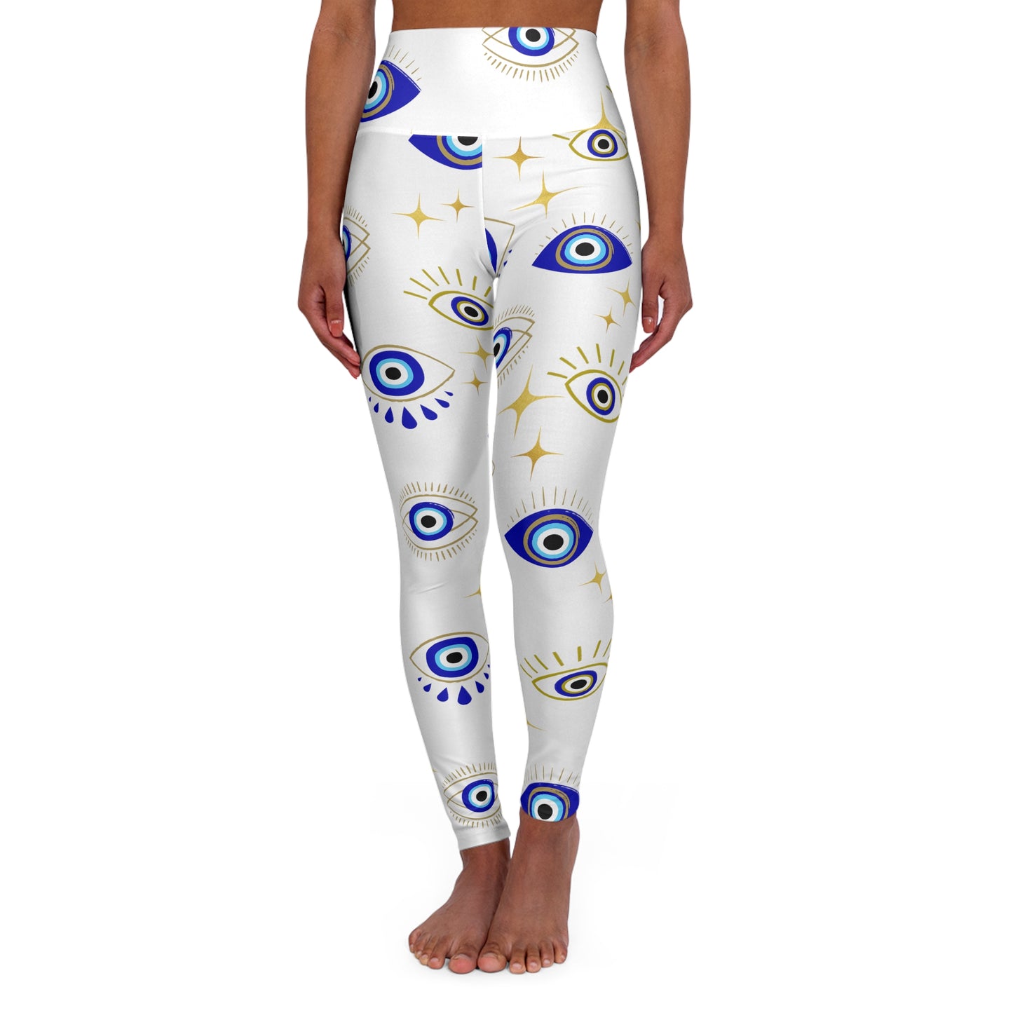 Evil Eye High Waisted Yoga Leggings (AOP)