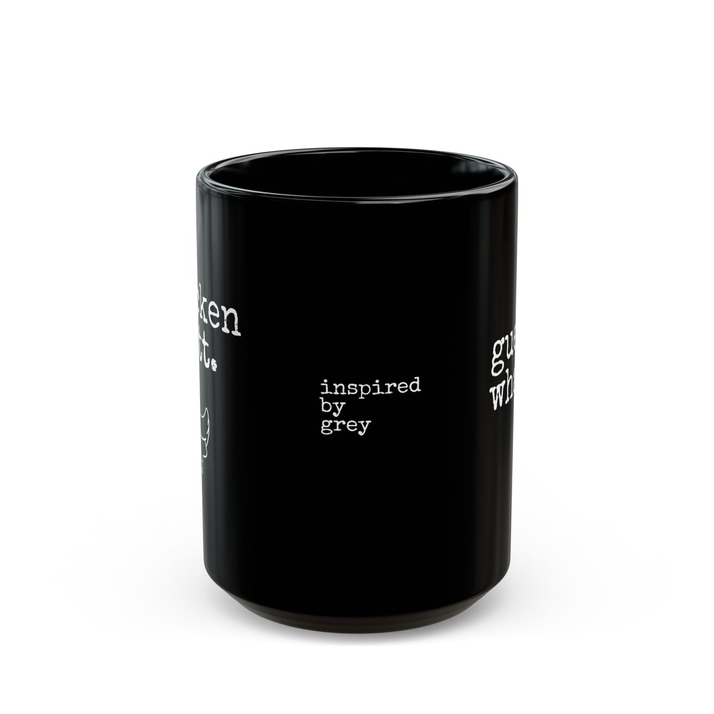 Chicken Butt Black Mug (11oz, 15oz)