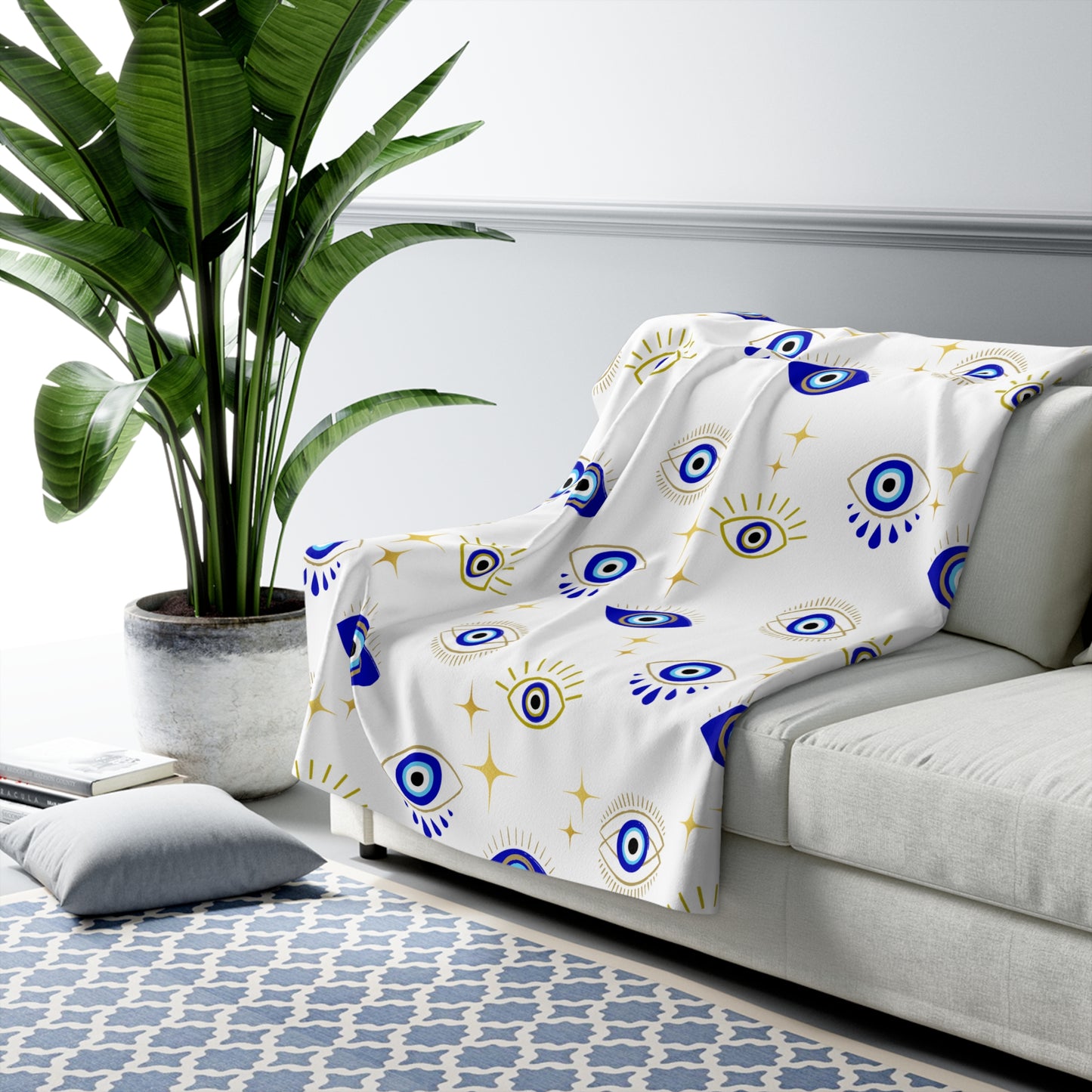 Evil Eye Fleece Blanket