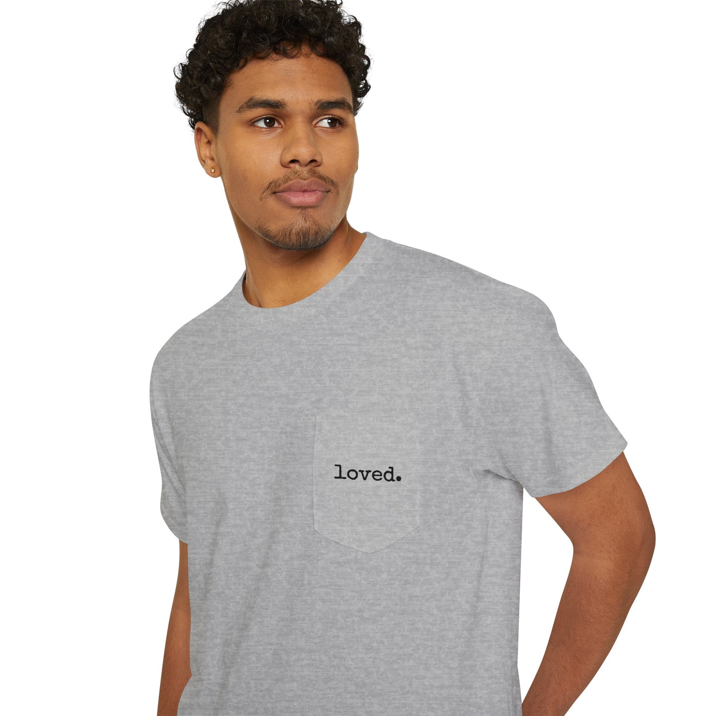 loved. Heavy Cotton Pocket Tee