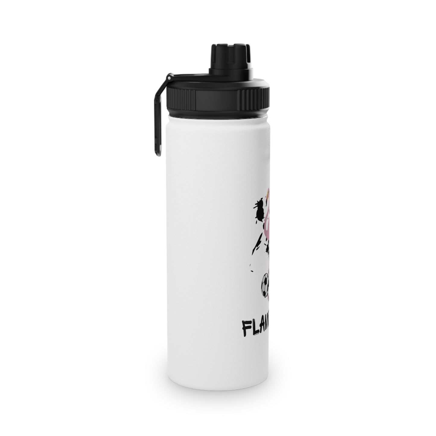 Flamingos Stainless Steel Water Bottle, Sports Lid