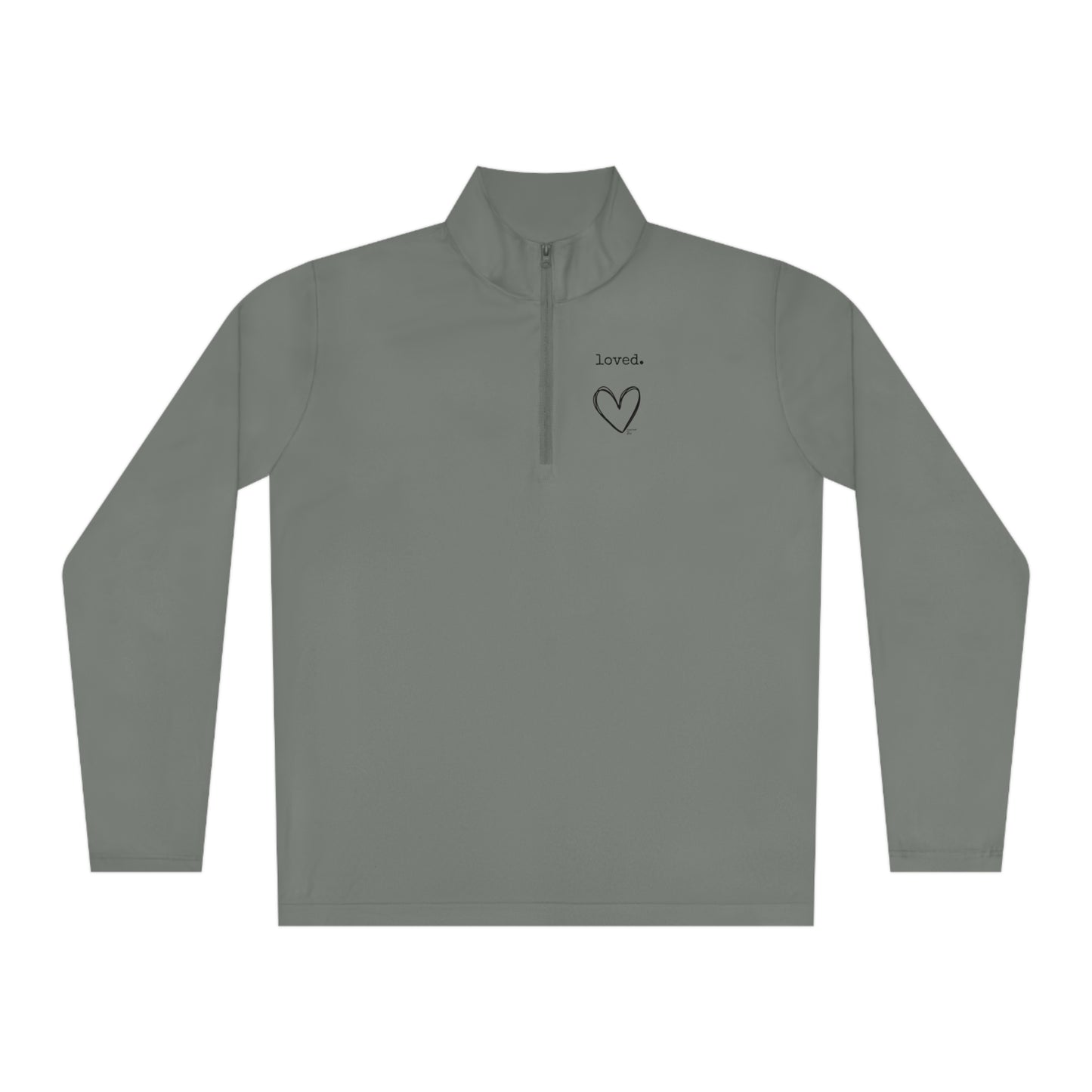 Loved. Collage Quarter-Zip Pullover