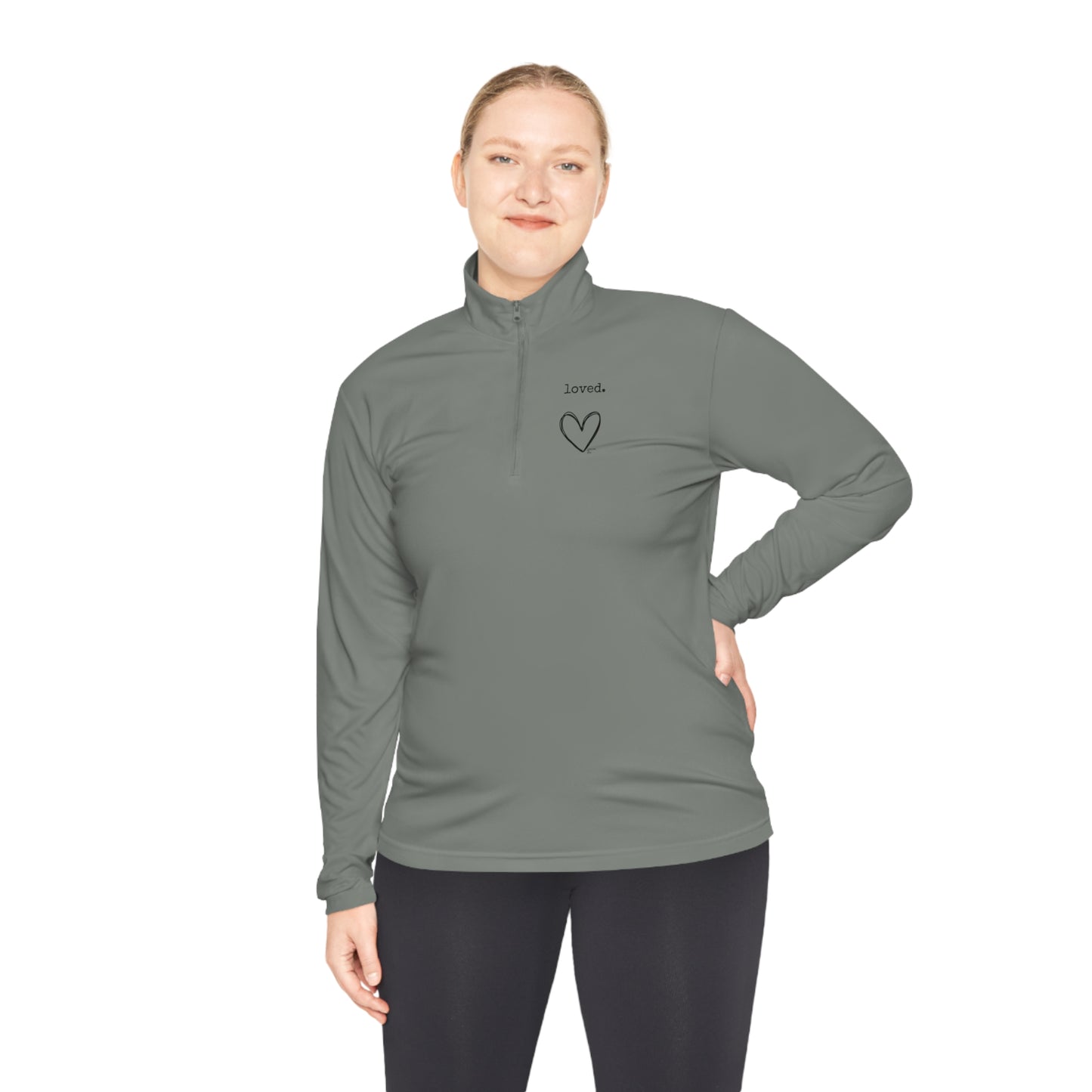 Loved. Collage Quarter-Zip Pullover