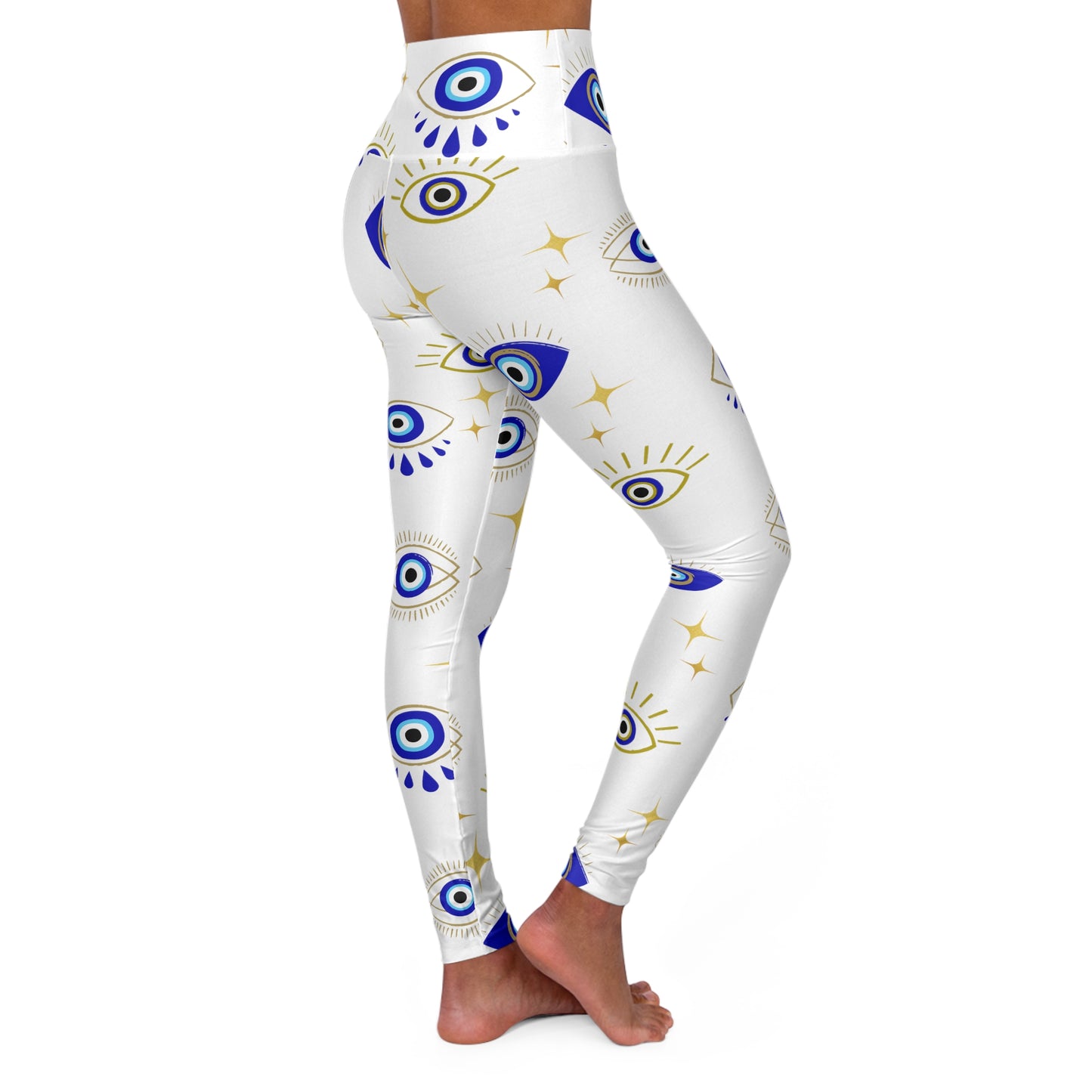 Evil Eye High Waisted Yoga Leggings (AOP)