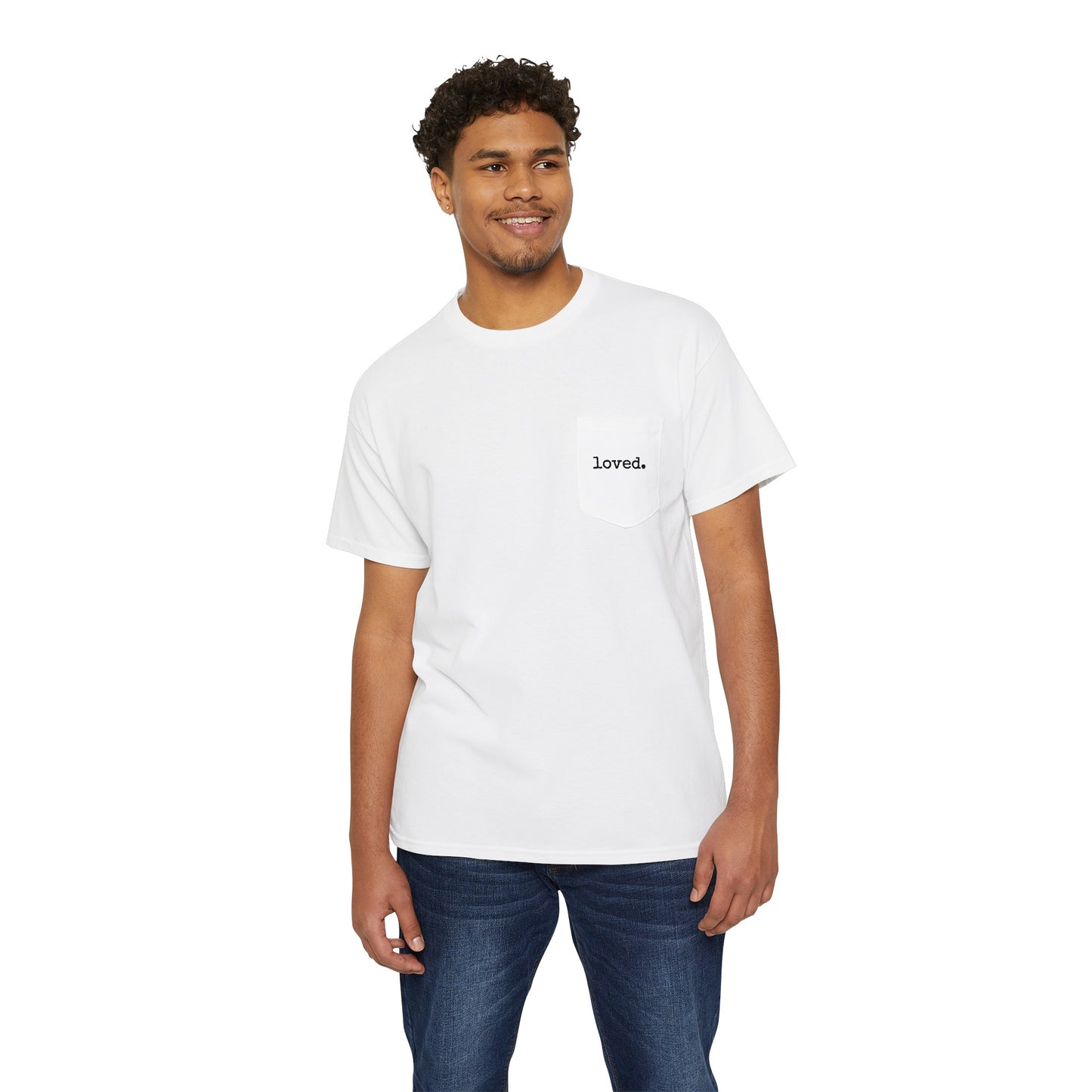 loved. Heavy Cotton Pocket Tee