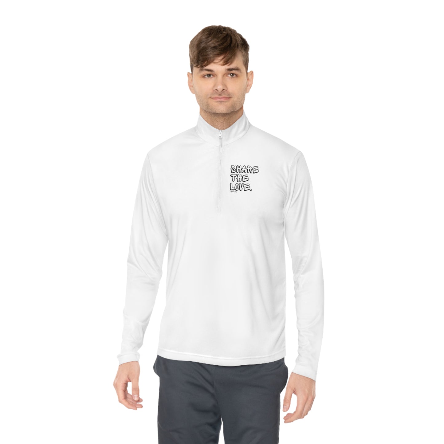 Share The Love Graffiti Unisex Quarter-Zip Pullover