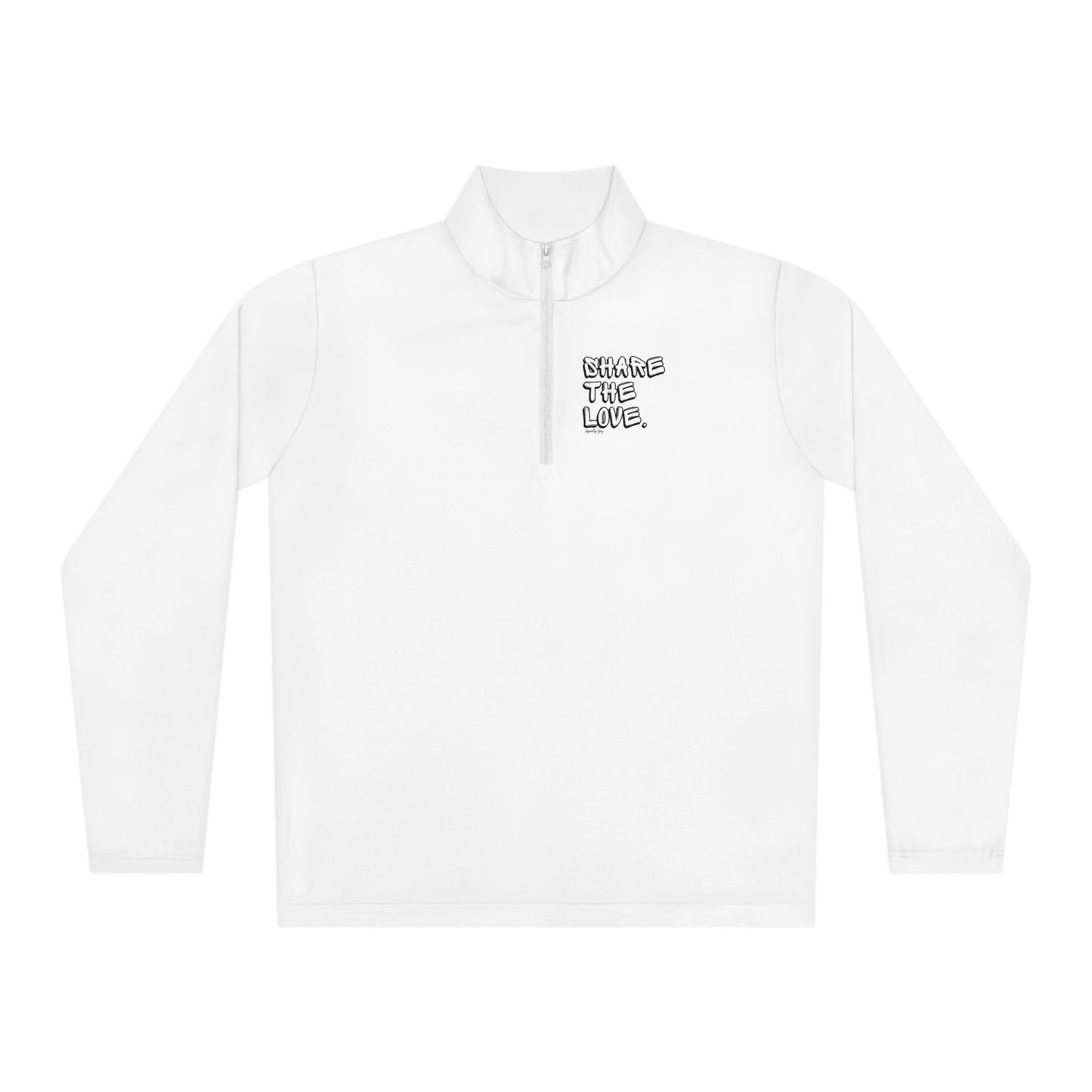 Share The Love Graffiti Unisex Quarter-Zip Pullover