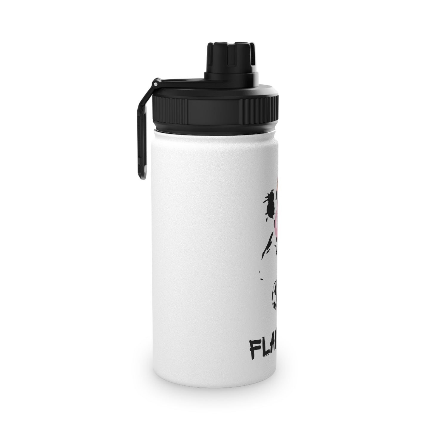 Flamingos Stainless Steel Water Bottle, Sports Lid