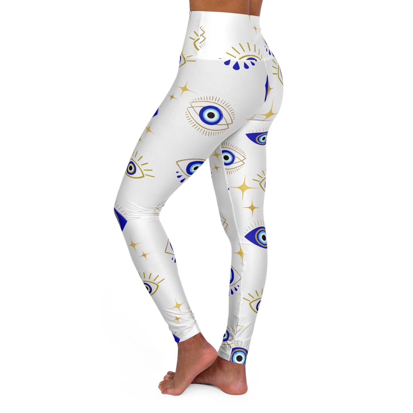 Evil Eye High Waisted Yoga Leggings (AOP)