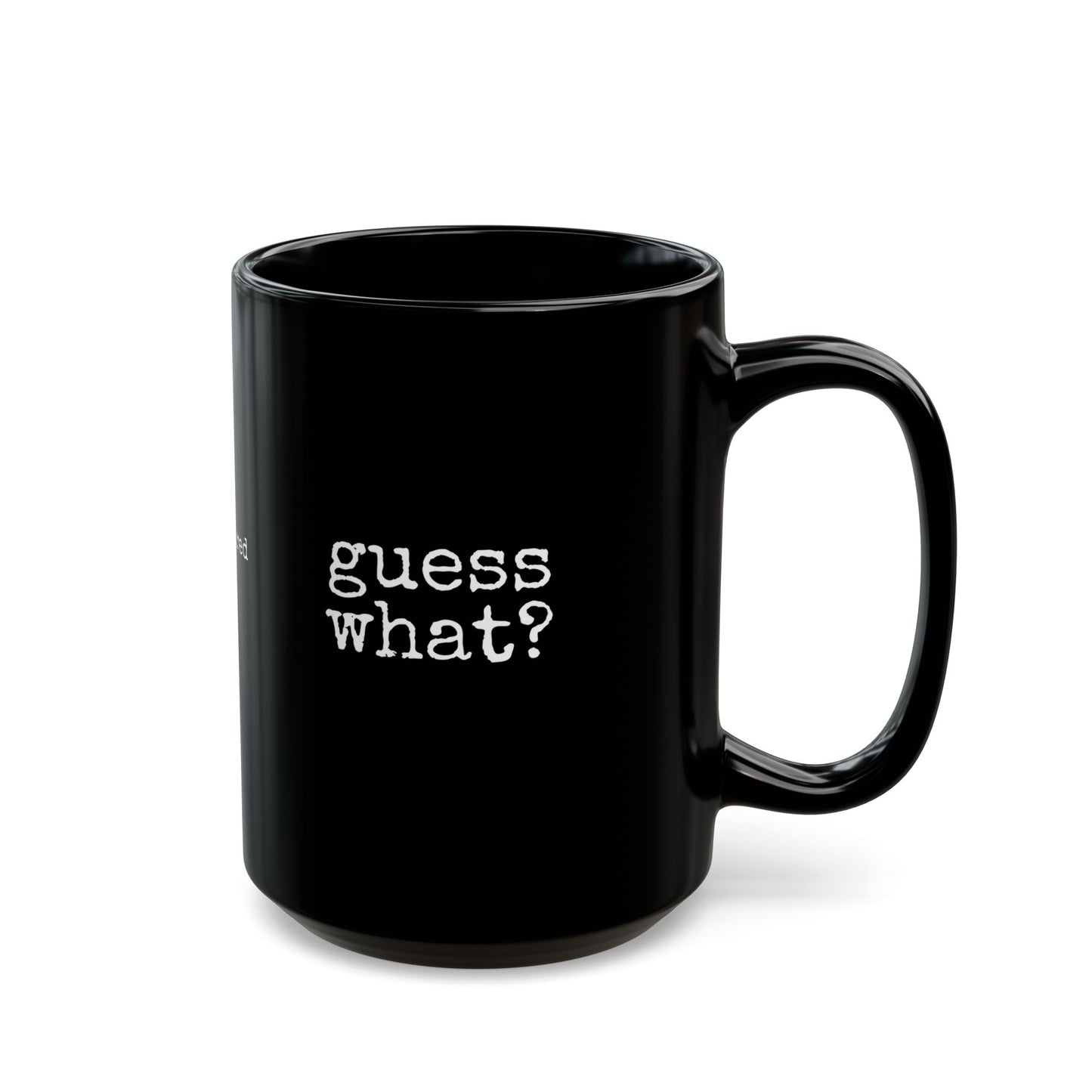 Chicken Butt Black Mug (11oz, 15oz)